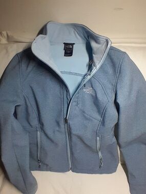 The North Face Light Blue Full-Zip Fleece Jacket